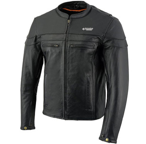 Veste en cuir pour homme de haute qualité, personnalisée, élégante, pour motard, veste en cuir d'hiver pour homme - Product Image 4