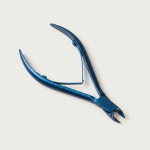 Coupe-ongles professionnel en acier inoxydable bleu titane, pince à ongles, outil de manucure et pédicure, outils de soin des ongles - Product Image 1