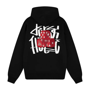 Sweat à capuche de haute qualité avec logo personnalisé 500 GSM Sweats à capuche pulls avec patch en détresse Lettre imprimée Broderie patchwork Sweat à capuche unisexe - Product Image 1