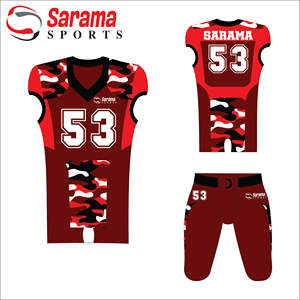 Conjuntos juveniles de sarga de aparejos de vaquero al por mayor, camisetas de uniformes de fútbol americano personalizadas con diseño personalizado, - Product Image 3