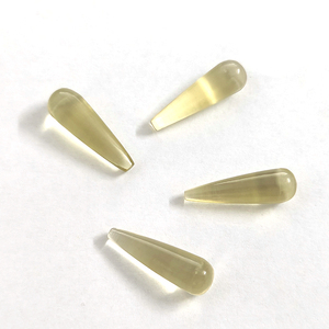 เลมอนควอตซ์ธรรมชาติ 4 ชิ้น ขนาด 20x6 มม. รูปทรงหยดน้ำ เรียบเนียน น้ำหนัก 19.35 กะรัต ขายส่ง Iroc คุณภาพดี เลมอนโทแพซทรงหยดน้ำ ราคา US$42 - Product Image 1