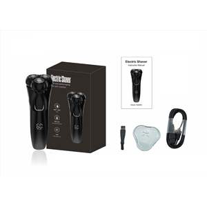 Afeitadora Eléctrica para Hombre con Triple Cuchilla, Recortadora Integrada, Cabezales Rotatorios, Impermeable, Mini Afeitadora de Viaje para Uso en Seco y Húmedo, IPX7, Afeitadora Facial - Product Image 1