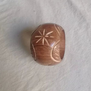 Mango <b>wood</b> hand carved worked new design latest unique decorative napkin ring high demand - Product Image 1