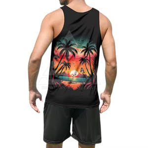 Débardeur Homme Uni en Spandex/Coton Léger de Haute Qualité, Confectionné avec les Meilleurs Matériaux, Personnalisable avec Logo, Idéal pour la Gym, Vente Chaude, Service OEM - Product Image 2