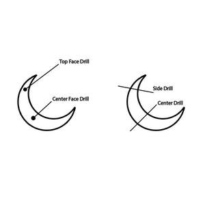 Piedra De Luna gris natural con forma de luna facetada Briolette cuentas de piedras preciosas sueltas hilo suministros de joyería al por mayor - Product Image 5