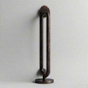 Manija de diseñador ForgeNest Manija de puerta de latón Premium para puertas interiores y exteriores Herrajes de tirador de diseñador de lujo - Product Image 3