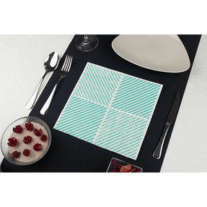 Servilletas con Estampado Diagonal Color Aguamarina 48x48cm, Bambulux Eco, B2B - Product Image 1