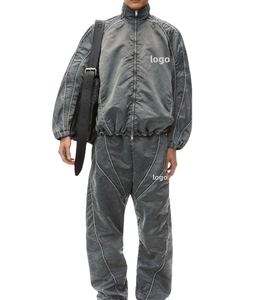 Chaqueta con Capucha y Cremallera 2025, Pantalón, Lana/Poliéster, Peso Medio, Transpirable, Logotipo Serigrafiado, Hombros Caídos, Cortavientos, Chándal - Product Image 2