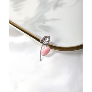 เข็มกลัดแฟชั่นรูปเปลือกหอยพร้อมจี้รูปใบไม้ - Product Image 1
