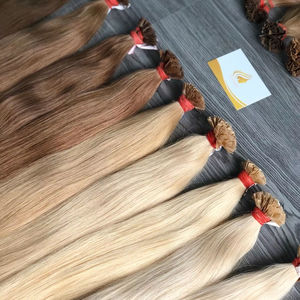 Meilleur prix de gros du Vietnam Minh Khang Extensions de cheveux humains vierges Matière première Ruban coloré avec style ondulé - Product Image 1