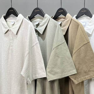 Polo de manga corta personalizado para hombre, de secado rápido, 100% algodón, liso, con patrón sólido, tejido de punto - Product Image 6