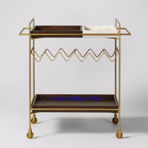 Table à roulettes de style nordique pour petit appartement, table de rangement simple combinée pour la maison avec quatre roues - Product Image 4