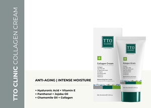 Crème au collagène TTO Clinic 60 ml, crème hydratante pour le visage, acide hyaluronique, vitamine E, panthénol, huile de jojoba - Anti-âge, raffermissante pour tous - Product Image 2