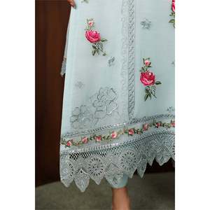<b>Women's</b> Embroidered Chiffon <b>Suit</b> Set SF-4438 - Product Image 4