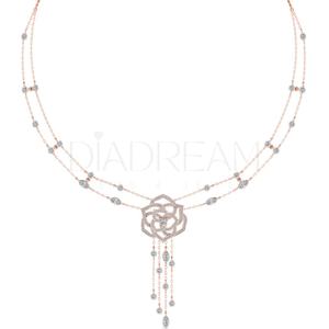 สร้อยคอเงินแท้ 925 ดีไซน์เนอร์ ประดับเพชรทรงเหลี่ยมเจียระไนแบบ Brilliant Cut เพชรเลี้ยงในห้องปฏิบัติการ รับรองโดย IGI ของขวัญสุดพิเศษ ดีไซน์ไม่ซ้ำใคร - Product Image 2