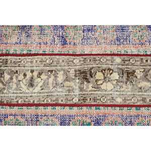 Alfombra Turca de 2.1x2.8 pies, Alfombra Vintage, Alfombra de Lana Azul Ombré - Product Image 5