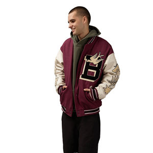 เสื้อแจ็กเก็ตเบสบอลปักลายกำมะหยี่สำหรับผู้ชายสินค้าออกใหม่แฟชั่น2024ออกแบบได้ตามต้องการ - Product Image 2