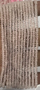 Natural Pink Rose Quartz Faceted Rondelle Beads 4mm Approx Size 14 Inches Strand 8mm Height Blue Grey Amethyst Loose <b>Cushion</b> Cut - Product Image 2