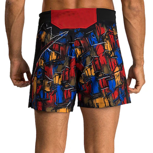 Nouveaux shorts de combat personnalisés avec logo avant pour la boxe, l'UFC, le MMA et le grappling, 100% polyester, séchage rapide, légers, écologiques, ajustés et personnalisables - Product Image 3