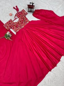 ชุดปาร์ตี้ที่สวยงามสวม-pent และ dupatta กับด้ายกับลำดับการทำงาน - Product Image 2