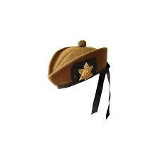 Customizable Elegant Dark <b>Blue</b> Glengarry Hat with Satin <b>Ribbon</b> Handmade 3D Embroidered Logo for Outdoor Sports - Product Image 5