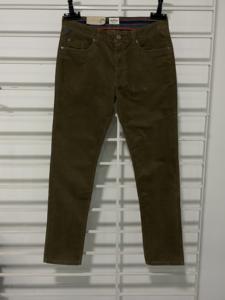 กางเกงผ้าลูกฟูกสำหรับผู้ชายผ้าลูกฟูกบางระบายอากาศได้ดีย้อมสีเรียบด้วยการออกแบบตรงมีบริการ OEM ตามสั่งฤดูร้อน - Product Image 2