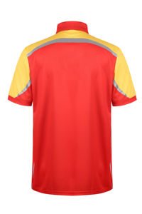 Vente en gros Polo d'équipe de golf pour hommes et femmes avec impression personnalisée et logo T-shirts en relief en coton souple avec perles courtes - Product Image 2