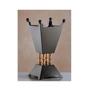 Porte-encens de table en métal noir de qualité de luxe diffuseur d'aromathérapie pour brûleur de Bakhoor de parfum de bureau à domicile prix le plus bas - Product Image 1