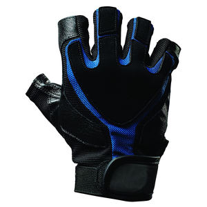 Black Unisex Half Finger Lace-Up Closure Anti-Slip Breathable Lightweight Fitness Gloves Workout Sports Training <b>Gym</b> <b>Weight</b> - Product Image 3