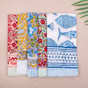 Pañuelos de Algodón Hechos a Mano, Pañuelo para el Cuello, Pañuelo para el Cabello de Playa, Regalo Ecológico - Product Image 1