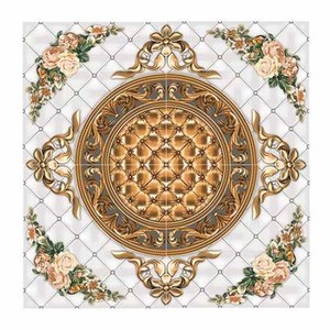 396x396mm mới galicha <span class=keywords><strong>in</strong></span> ấn Ấn Độ gốm gạch lát sàn trong bóng kết thúc gạch trong SP_Green-30702 Nâu Thảm nhìn sàn - Product Image 2