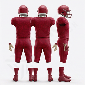 Nouveau maillot de football américain de haute qualité, uniforme sportif, impression de logo personnalisé, équipement d'entraînement de performance pour jeunes joueurs de football américain - Product Image 2