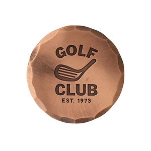 มาร์กเกอร์แบบกลมทำจากทองแดงสำหรับสมาชิกชมรมกอล์ฟโลโก้ออกแบบได้ตามต้องการ - Product Image 4