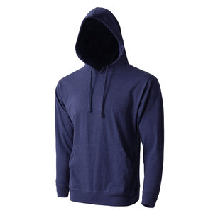 Sweat-shirt à capuche à manches longues pour hommes, couleur unie, avec cordon de serrage, manchette élastique, poche kangourou, automne - Product Image 5