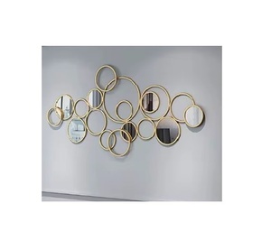 Espejo de Pared Moderno de Metal, Elegante, Único y Atractivo para Decoración del Hogar, Hotel, Sala de Estar, Vestíbulo, Duradero, Precio Impresionante - Product Image 1