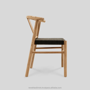 Chaise de jardin extérieure moderne de meubles indonésiens, corde tissée extérieure de rotin de taille 53x50x77 - Product Image 5