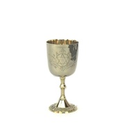 Coupe à Kiddouch martelée en laiton, verre à vin rouge, emballage personnalisé DC, emballage OEM, style moderne, couleur personnalisable disponible