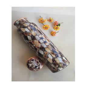 2024 dernière conception de nacre bouteille d'eau en cuivre de haute qualité pour adultes bouteille de voyage à boire directe en gros - Product Image 1