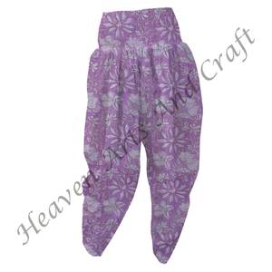 Pijama con estampado de bloques a mano, pijama de verano suave y ligero, pantalones cómodos de noche, pantalón para mujer - Product Image 2
