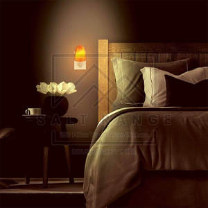 Lampe en sel de l'Himalaya 100% pur sculptée à la main, couleur naturelle, LED, style bol décoratif, forme ronde personnalisable, à vendre - Product Image 5