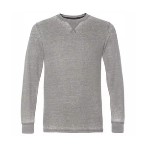 <b>Men</b> Solid Winter Acid Wash Sweatshirt Long Sleeve Crewneck Vintage Cotton Polyester Casual <b>Pullover</b> Top High Quality Quick Dry - Product Image 1