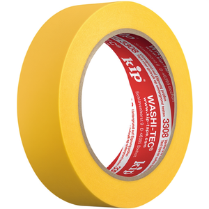 Cinta de Enmascarar WASHI-TEC Premium Plus Goldkrepp, Lisa, Amarilla, 3308, 50m de Largo, 48mm de Ancho, 5 Rollos, Embalaje KIP para Uso de Oficina - Product Image 3