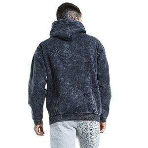 Sweat-shirts pour hommes de haute qualité, 100% coton, broderie personnalisée, logo, impression en relief, impression vintage, lavage à l'acide, vêtements d'hiver - Product Image 3