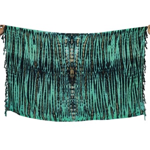 Offre Spéciale hawaïen sarong été paréo cravate teinture 100% rayonne vente en gros personnalisé Bali fabricant maillots de bain couvrir TD0010-05-180 - Product Image 1
