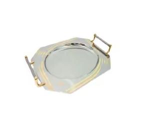Bandeja DE SERVICIO DE ACERO INOXIDABLE superventas, con diseño Premium, perfecta para una decoración y servicio con clase - Product Image 1