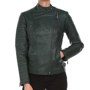 Chaqueta de cuero para invierno Chaqueta de cuero para mujer de la mejor calidad 2024 Chaqueta de cuero genuino para mujer - Product Image 1