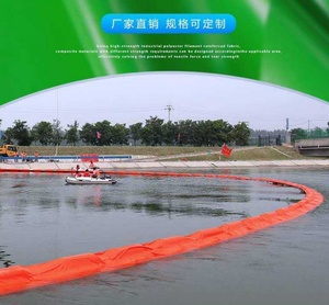 Rouleaux de bâche 100 % étanches en PVC <span class=keywords><strong>solide</strong></span>, barrière flottante anti-déversement d'hydrocarbures - Product Image 4