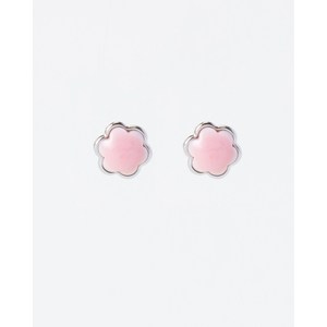 Pendientes de Perlas con Flor de Seis Pétalos Chapados en Rodio Vintage para Regalo de Boda - Product Image 1