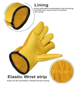 ถุงมือหนังสำหรับงานในสวนที่มีน้ำหนักมากกันหนามและมีประโยชน์ด้านความปลอดภัยระดับมืออาชีพสำหรับชาวสวน - Product Image 4