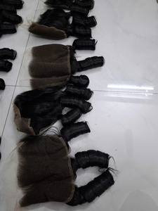 Fungmi ส่วนต่อขยายเวียดนามสำหรับผู้หญิงขนาด13X6ลูกไม้ด้านหน้า5x5ปิดกระดูกสีน้ำตาลตรงโปร่งใสเด้งได้ - Product Image 5